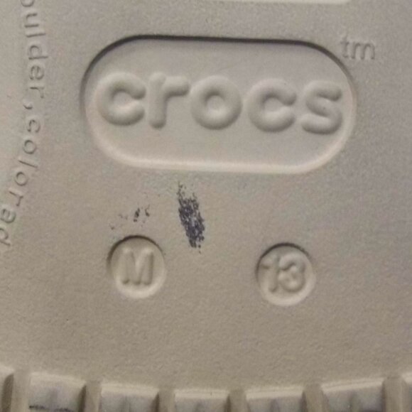 CROCS Santa Cruz Khaki Canvas Loafers Mens Size 13 - Picture 7 of 7